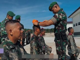 Penciuman Tunggul Yonif 845 Satam Perkuat Jiwa Ksatria Prajurit