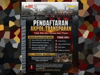 Polri Tegaskan Seleksi Akpol Tanpa Jalur Titipan