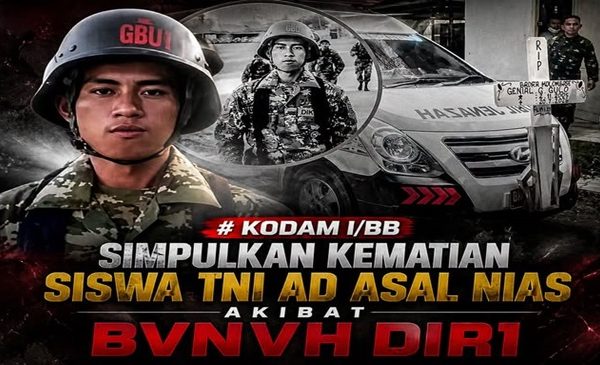 Kodam I/Bukit Barisan Sampaikan Hasil Investigasi Kematian Siswa Dikmata