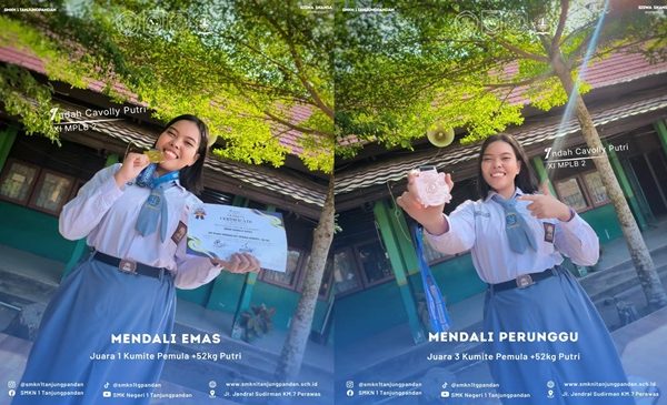 Siswi SMKN 1 Belitung Ukir Prestasi Karate Internasional